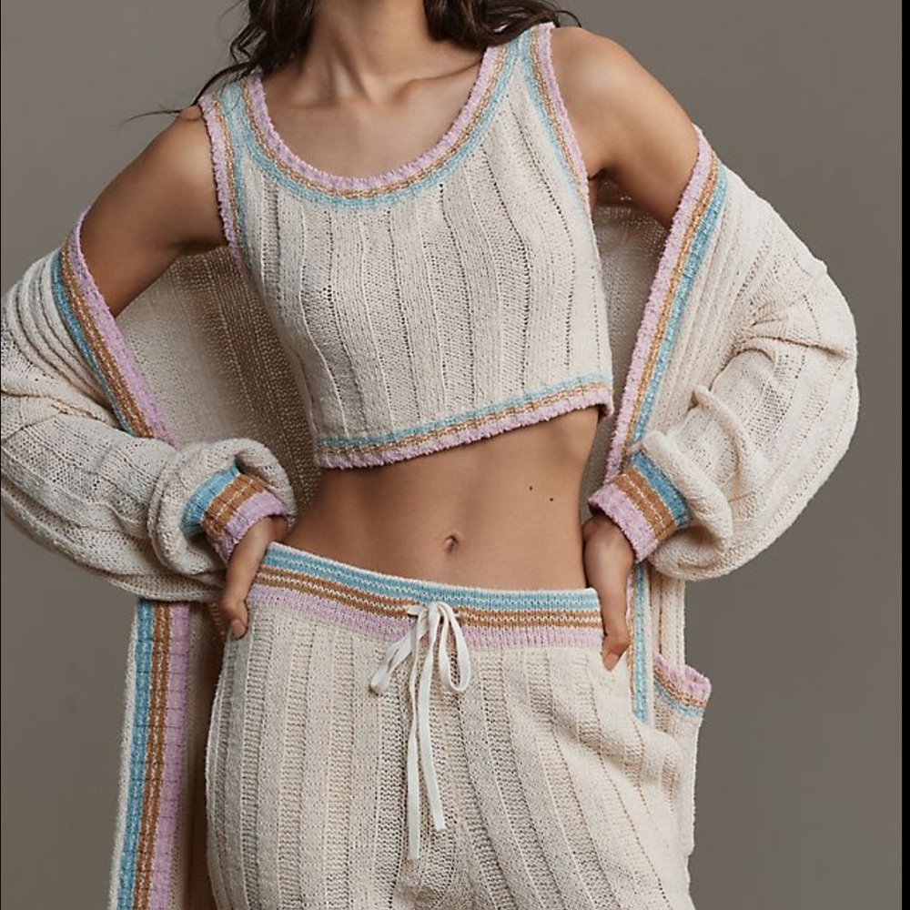 L*Space ivy 2 piece crop top & pants set